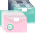 Sooez 20Pack Plastic Envelopes, Plastic File Folders, Super Heavyweight by Sooez
