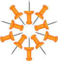 VAPKER Push Pins Tacks 120Pcs Solid Orange Thumb Tacks Larger Size Pin Map by VAPKER