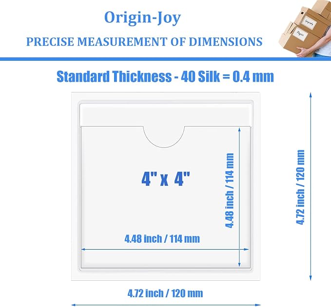 Origin-Joy 35 PCS Self Adhesive Index Card Pockets - Image 2