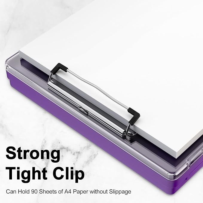 Piasoenc Clipboard with Storage, 8.5 x 11 Clip Boards with 2 Storage - Image 6