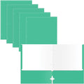 2 Pocket Portfolio Folders, 25 Pack, Trendy Cool Colors, Fits Letter Size Paper by BetterOfficeProducts