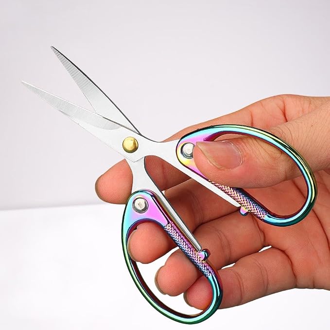 4.5" All Stainless Steel Office Scissors, Ultra Sharp Blade Shears, Sturdy by Aesosor