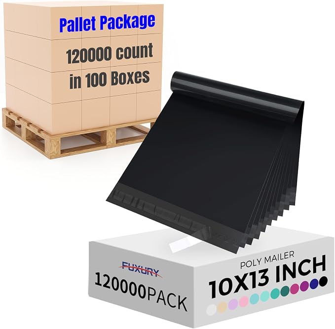 Fuxury 120000pcs 10x13" Poly Mailers, Waterproof Shipping Bags by Fuxury