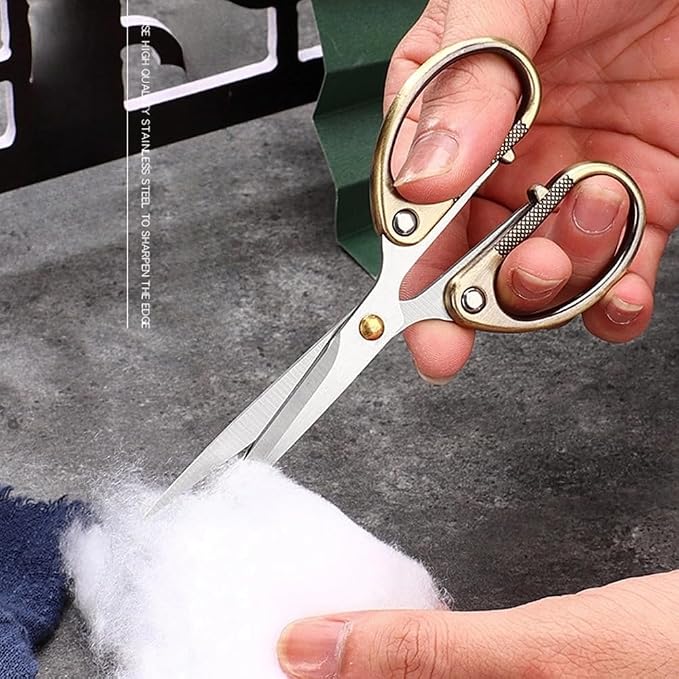6.3" All Stainless Steel Office Scissors, Ultra Sharp Blade Shears, Sturdy - Image 4