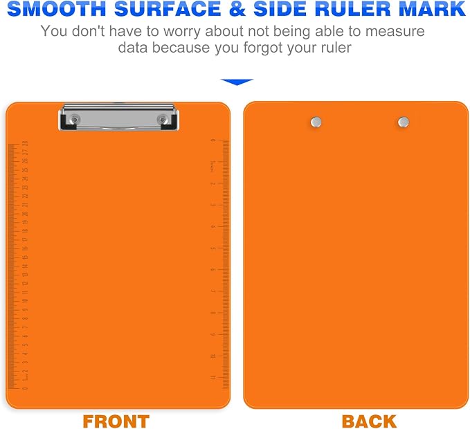 HERKKA 15 Pack Plastic Clipboards, A4 Letter Size, 12.5 x 9 Inch - Image 4