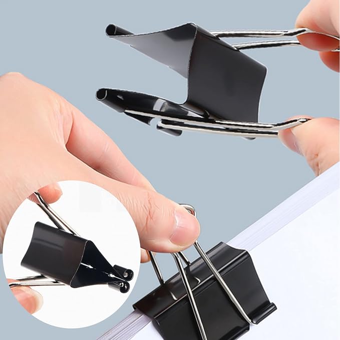 Binder Clips Paper Clamps 300 Pack Assorted Sizes, Mini and Micro, 6 Sizes - Image 4