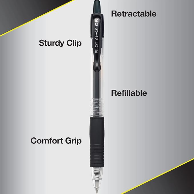 Pilot G2 Premium Gel Roller Pens, Extra Fine Point 0.5 mm - Image 5