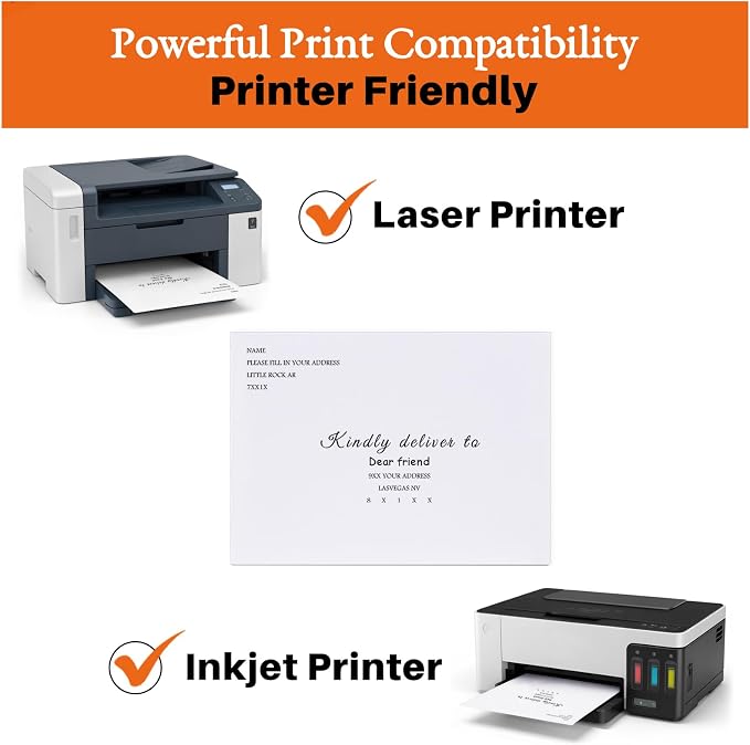 50 Packs 5x7 Envelopes, A7 White 5x7 Envelopes - Image 5