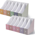 Colarr 12 Pack Cardboard Magazine Holders 12 Colors Magazine Storage Box by Colarr