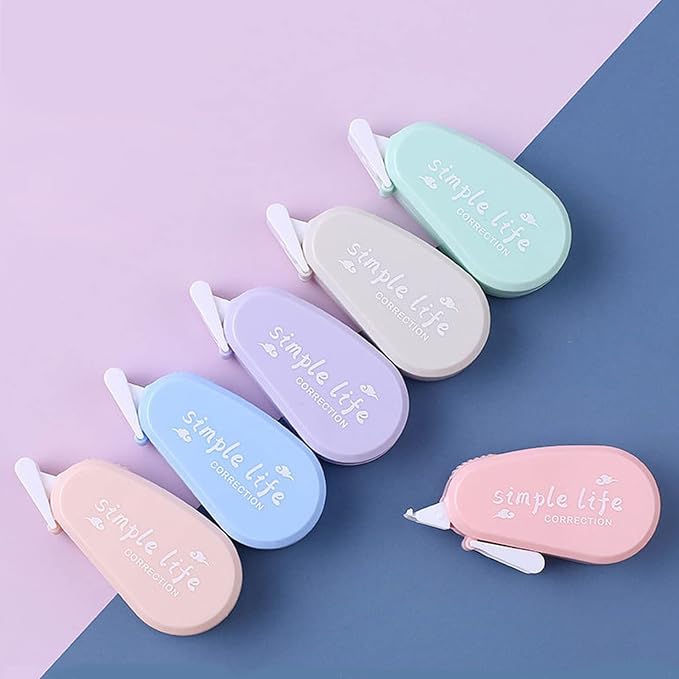 12 Pack Aesthetic Pastel Correction Tape, 0.2 x 197 inch, Instant Corrections - Image 4
