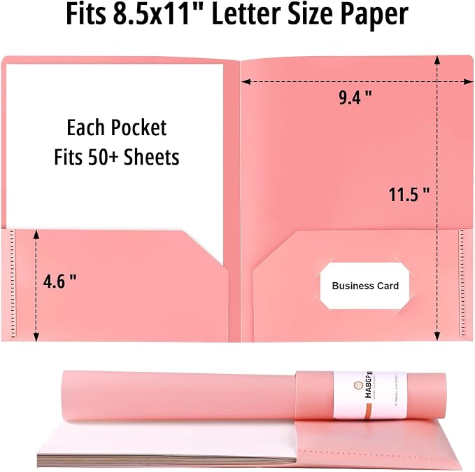 HABGP 12 Pack Colored File Folders - Image 2