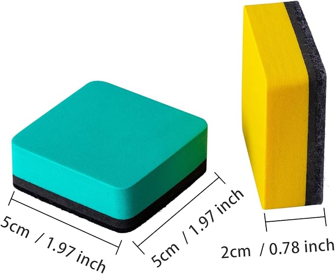 Dry Erase Erasers, Eeoyu 40 Pack Magnetic Whiteboard Dry Erasers Chalkboard - Image 2