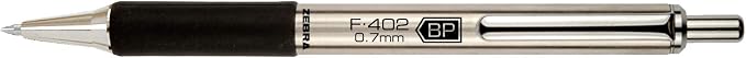 Zebra Pen, STEEL F-402 Retractable Ballpoint Pens, 0.7mm Fine Point, Stainless - Image 4