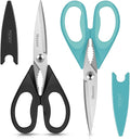 Small Kitchen Scissors 8-inch, iBayam 2 Pack Kitchen Shears All Purpose Meat by iBayamDirect