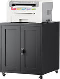 Large Printer Stand with Storage and Lock, 3D Heavy-Duty Printer Cabinet by LVSTEEL