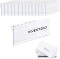 50PCS Basket Bin Labels Clip On, ChanQnTon Clear Plastic Label Holders by ChanQnTon