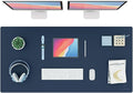 K KNODEL Large Office Leather Desk Mat, Mouse and Keyboard Pad, Computer and by K+KNODEL