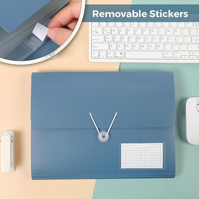 SKYDUE Expanding File Folder, Accordion File Organizer - Image 2