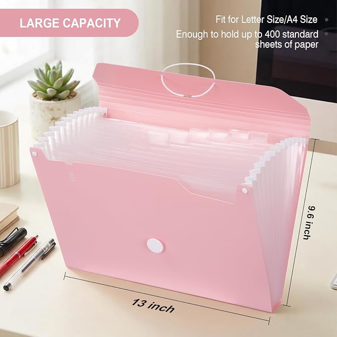 Comix Accordion File Organizer, 13 Pocket, - Image 2