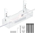 Under Desk Cable Management Tray, No Drill Mesh Desk Cable Tray, Wire by Unknown
