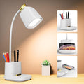 LED Desk Lamp with USB Charging Port Touch Control 3 Color Modes, Stepless by GONDSILY