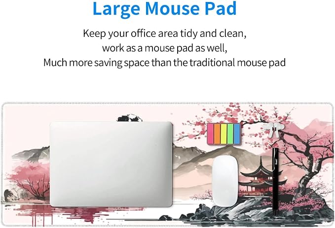 Watercolor Japanese Large Gaming Mouse Pad, Mouse Pad Gaming 31.5 x 11.8 in - Image 6