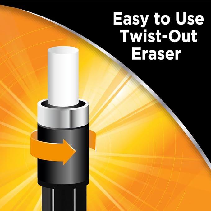 BIC Break Resistant Pro with Shock-Absorption and Twist-Up Eraser, Mechanical - Image 4