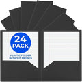 24 Pack Black Plastic Folders by EPI