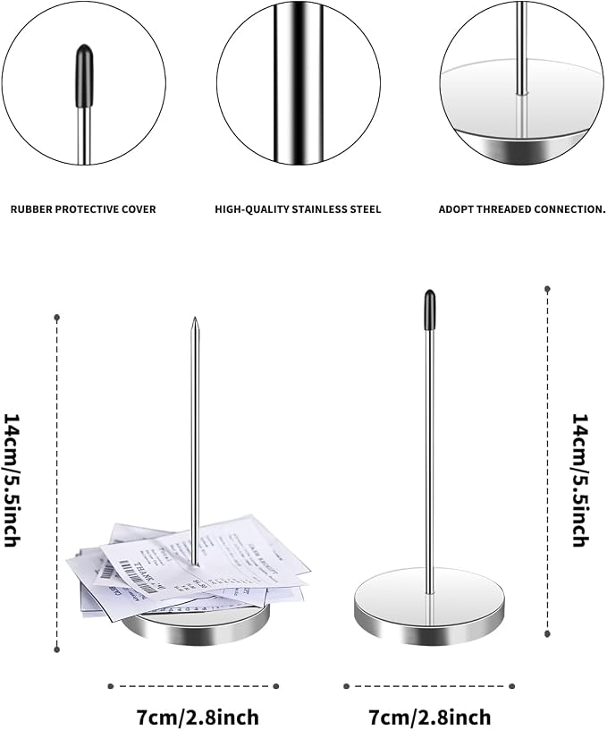 2 Pieces of 17-inch Aluminum Sliding Restaurant Order Ticket Clip Rails - Image 9