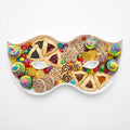 Plastic Fillable Mask Charcuterie Box, 10in Reusable Alphabet Shaped Tray by ANNJINT
