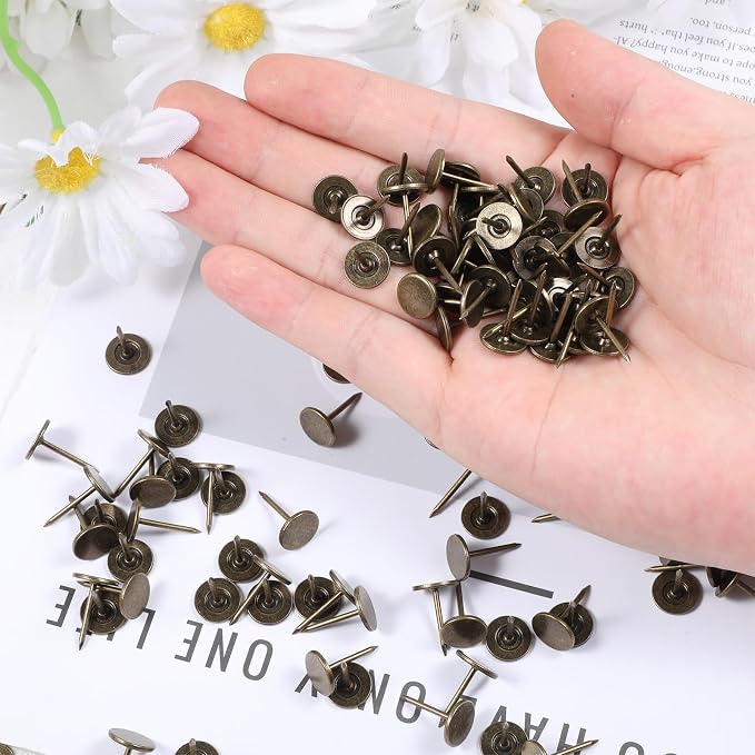 Tacks for Wood 100PCS 17MM Upholstery Thumb Tack for Wall Furniture Tack Long - Image 5
