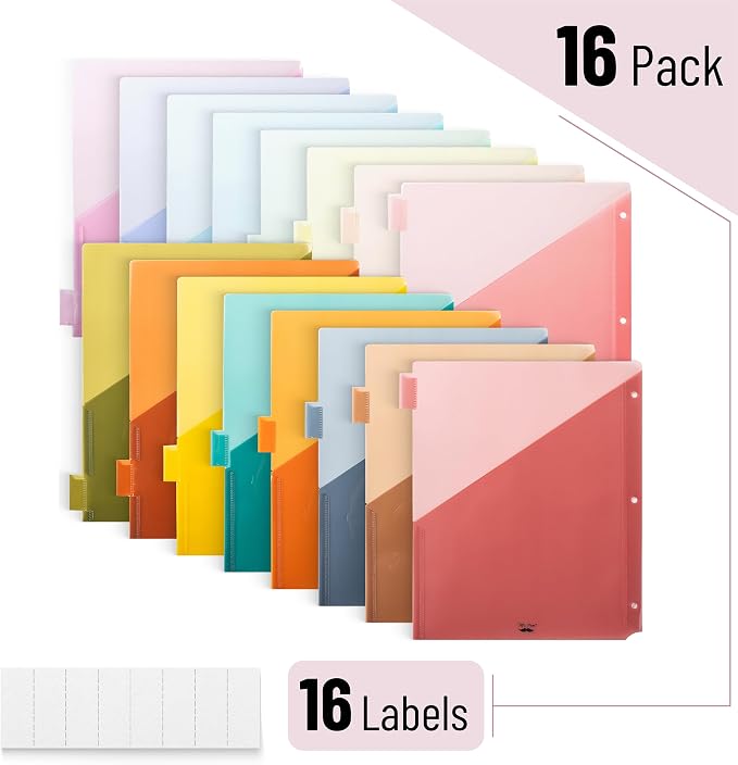 Mr. Pen- Binder Dividers with Pockets and Tabs, 16 Pack | Dividers - Image 2