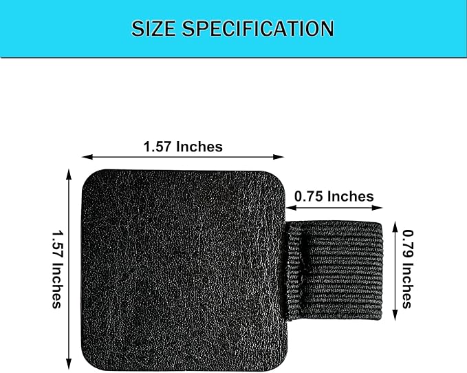 16PCS Notebook Pen Loop Holder, Self Adhesive Leather Pen Holder - Image 3