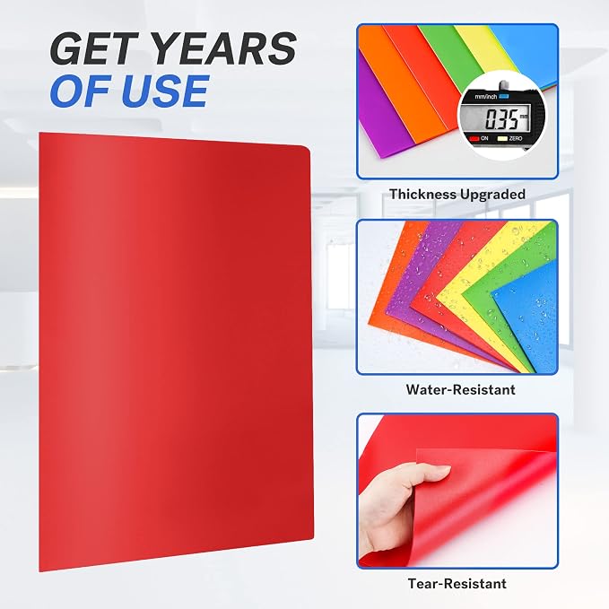 Sooez 3 Pack 2-Pocket Folders - Image 3