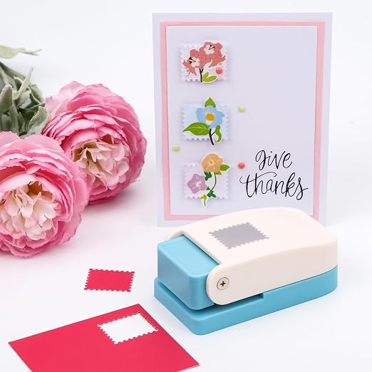 BAOFALI 3Pcs Stamp Puncher, Stamp Punch 1X0.8inch Rectangular Postage Stamp - Image 4