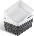 Eslite A4 Size Plastic Storage Basket, Desktop File Paper Letter Organizer Tray by Eslite