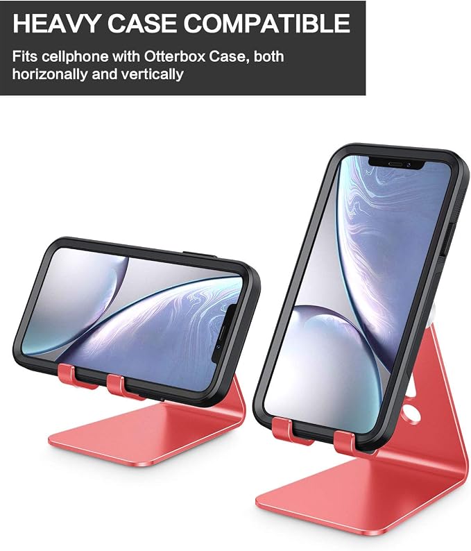 OMOTON Adjustable Cell Phone Stand, C2 Aluminum Desktop Phone Holder Dock - Image 6