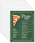 6-Pack 8.5" x 11" Rigid Print Protectors, Transparent Hard Plastic Page Sheet by DHYLRICHER