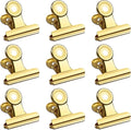 30 Pack Small Bull Clips 1.22 Inch Mini Metal Hinge Clips Binder Paper Hinge by Orcielo