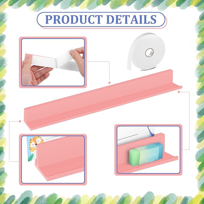 24 Pcs Color Classroom Desk Name Plates Holder, Name Tag Holders - Image 4