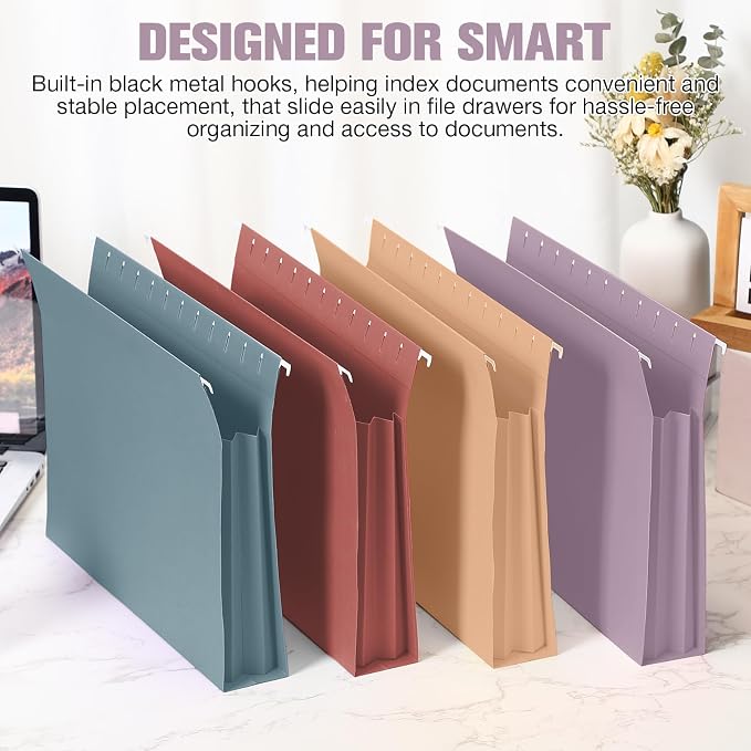 Sepamoon 40 Pcs Hanging File Folders Extra Capacity File Folders Letter Size - Image 6