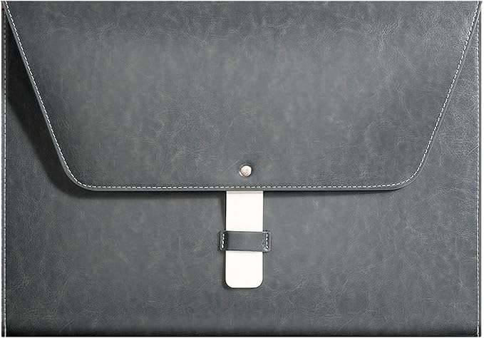 PU Leather A4 File Folder Large Document Holder Waterproof Envelope Folder Case by yufocusqc
