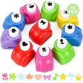 LOVEINUSA 10 Pack Multicolored Shape Paper Hole Punch Craft Set by LoveInUsa