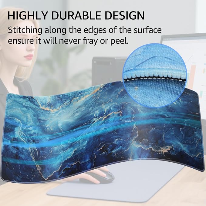 KTRIO Large Gaming Mouse Pad, Desk Mat, 31.5 x 15.7 in, XXL | Smooth - Image 4