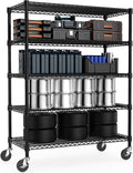 M MZG 53" W Garage Shelving 5 Tier Industrial 2200LBS Metal Shelving Units by MEIGAOPLASTICANDMETALHKCOLIMITED
