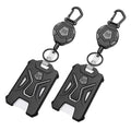 MNGARISTA 2-Pack Retractable Badge Holder, Heavy Duty Carabiner Keychain by MNGARISTA