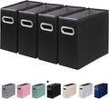 4 Packs Letter Size File Organizer, File Folders Organizer, Fabric Storage Box by ComfortKeeper