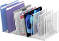 File Organizer for Desk, 7-Section Vertical File Sorter, Paper Holder Organizer by JMHUD