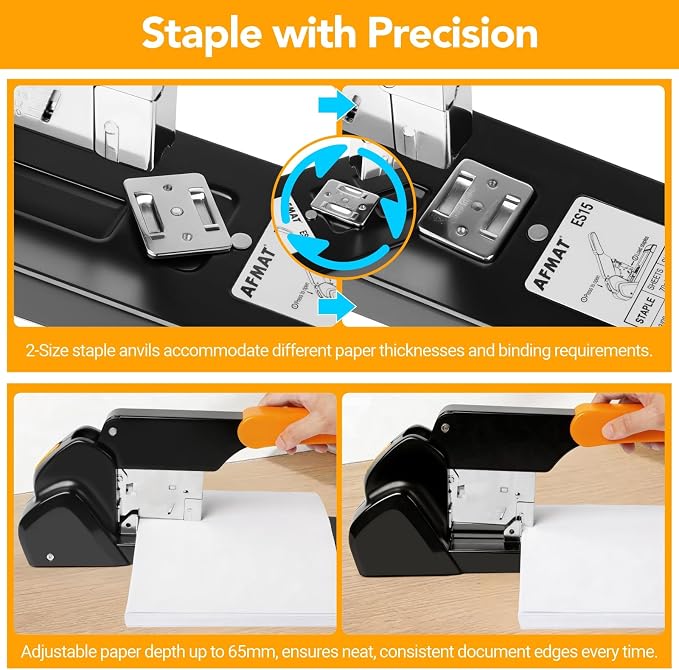 AFMAT Heavy Duty Stapler 220 Sheets, Large Staplers - Image 6