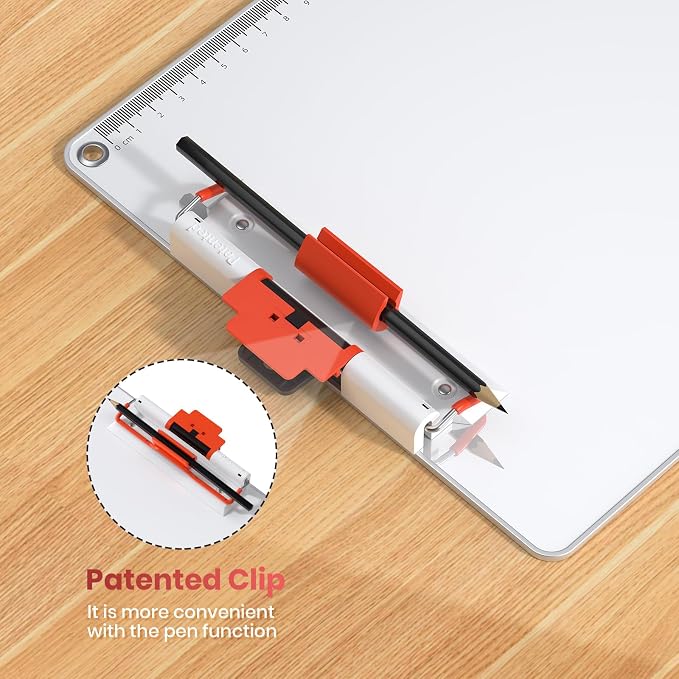 Clipboard with Pen Holder, Aluminum Frame & 2-in-1 Upgraded Clip, A4 Size 12.5 - Image 4